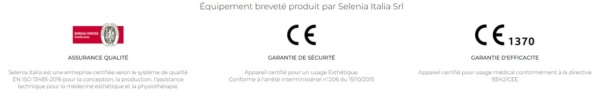 Certification Selenia Italia - Scarlett The Beauty Centre pro