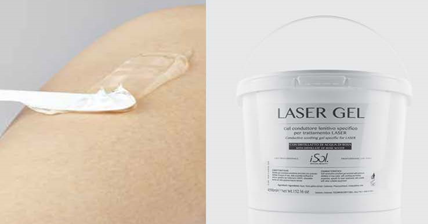 Gel laser pour l'appareil d'épilation définitive